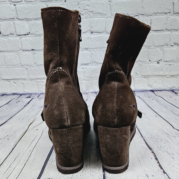 ROCKET DOG | wedge heel suede side zip boots - Picture 5 of 10